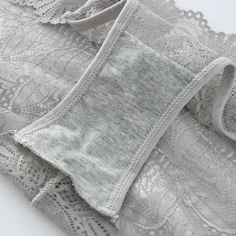 Lace Sexy Women's Panties, Mid Waist Seamless Women's Underwear, Breathable And Comfortable Women's Trousers For Summer