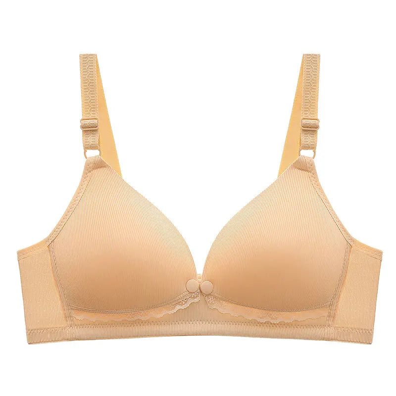 Women's Ultra-thin Breathable and Comfortable Underwire Bra with Front Opening High-quality Gathering and Anti Sagging Underwear