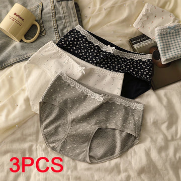 Women's Briefs Fashion Underwear for Women Summer Plus Size Panties Set Pack Cotton Panties Woman Lingerie Sexy Lady Triangular