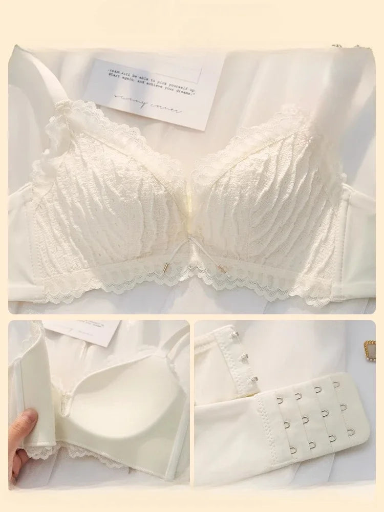 MOYISU Light Luxury Women's Bra Set - Anti-Sagging Summer Thin No Underwire Support for Small Chest Collection