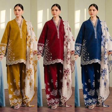 Zara Shahjahan Embroidered Lawn 3-Piece Suit 2026 collection